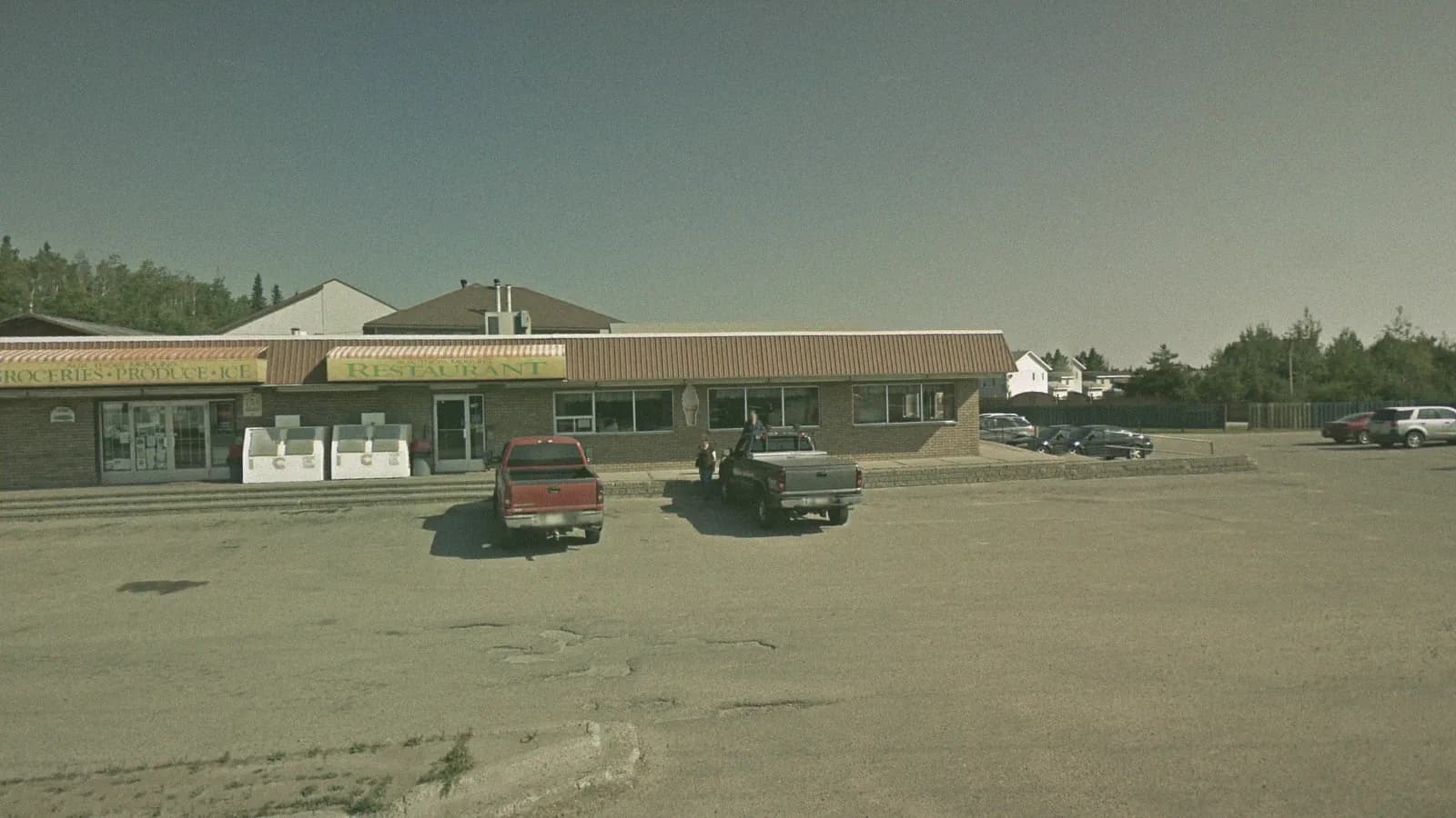 Aux Trois Moulins Motel, 154 Martel Rd, Chapleau, the building DriveTest uses as its Chapleau travel point, seen from the street