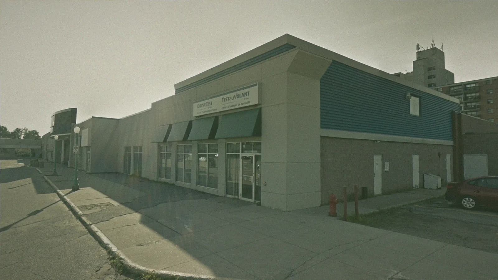 DriveTest North Bay at New North Bay Mall, 300 Lakeshore Dr, Unit 502, North Bay, seen from the street