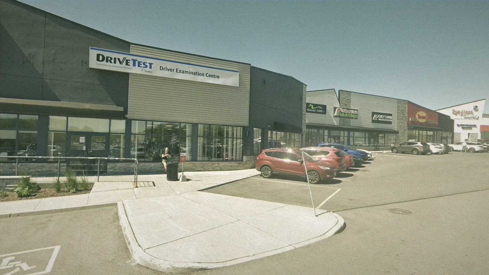 DriveTest Burlington at Burlington Power Centre, 1250 Brant St, Unit 2, Burlington, seen from the street