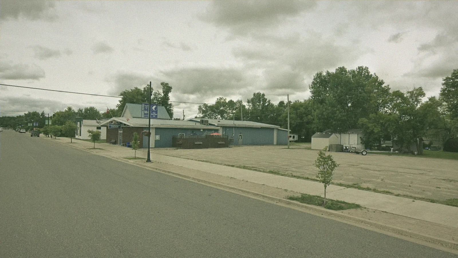 Royal Canadian Legion, 319 Fourth St, Rainy River, the building DriveTest uses as its Rainy River travel point, seen from the street